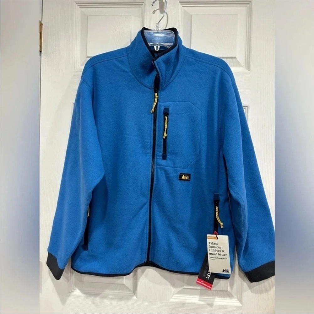 REI Women’s M Medium Trailsmith Fleece Jacket NWT Horizon Blue Polartec 2